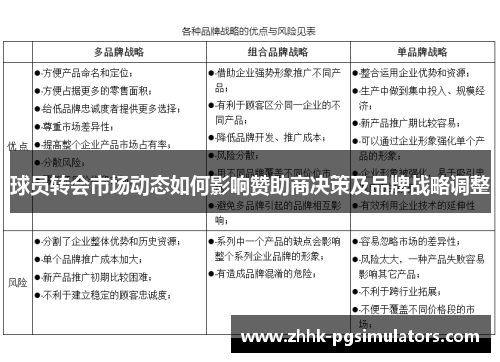 球员转会市场动态如何影响赞助商决策及品牌战略调整